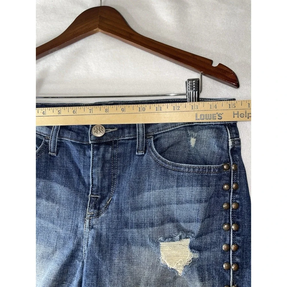 Rock Republic Bumpershoot Distressed Studded  Jean‎ Shorts Womens 6